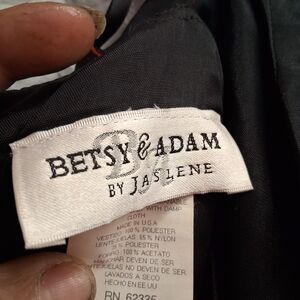 Betsy & Adam Asymmetrical Black Dress